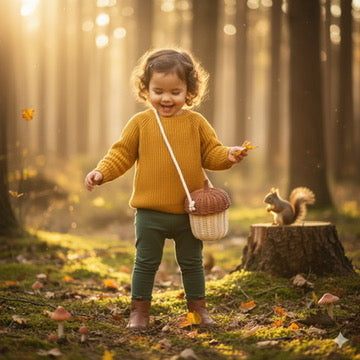 Acorn Rattan Shoulder Bag