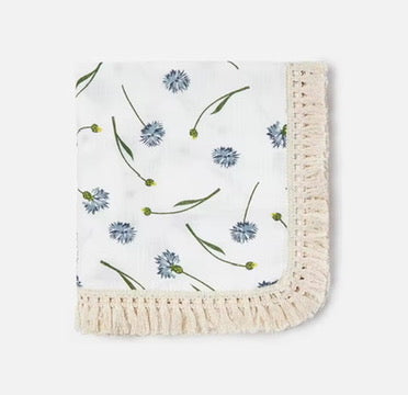 Tassel Muslin Blanket