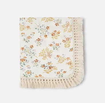Tassel Muslin Blanket