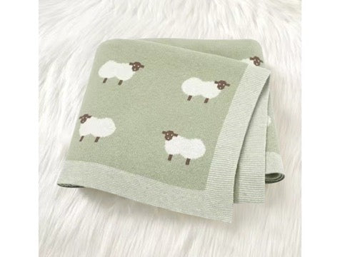 Knitted Sheep Blanket