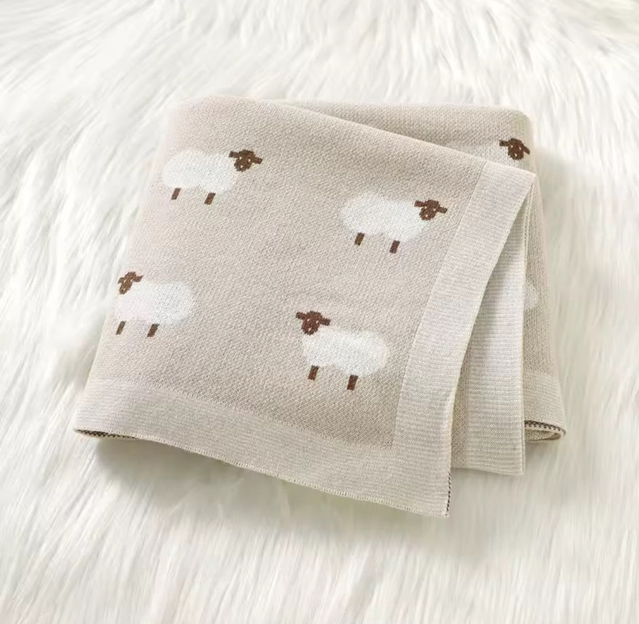 Knitted Sheep Blanket