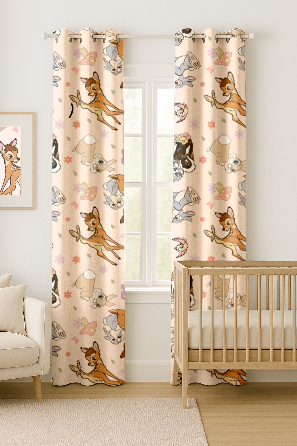 Fawn And Friends Curtains