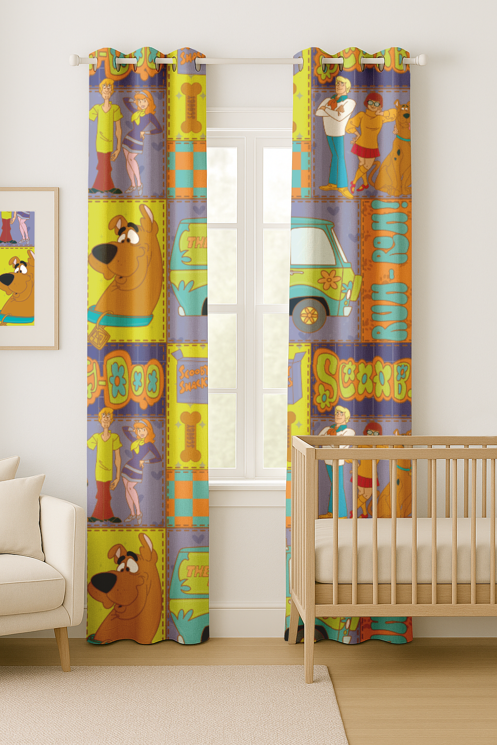 Mystery Dog Curtains