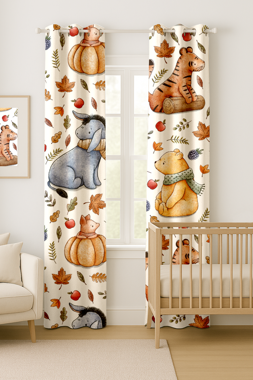 Cozy Season With Pooh Curtains