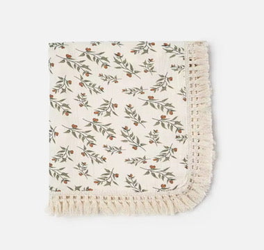 Tassel Muslin Blanket