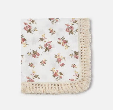 Tassel Muslin Blanket