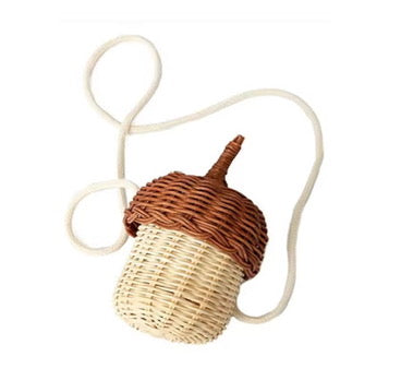 Acorn Rattan Shoulder Bag