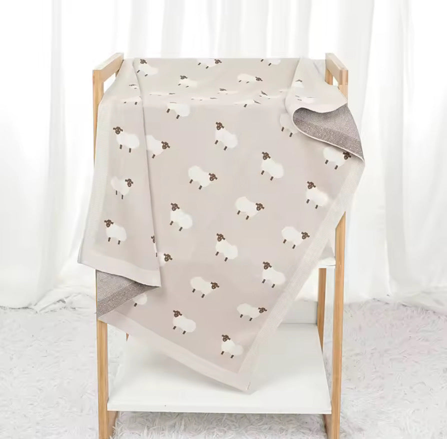 Knitted Sheep Blanket