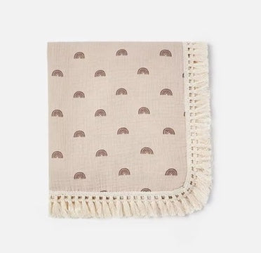 Tassel Muslin Blanket