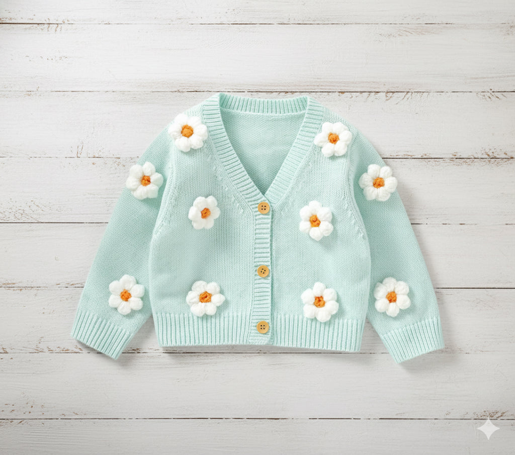 Floral Knitted Cardigan