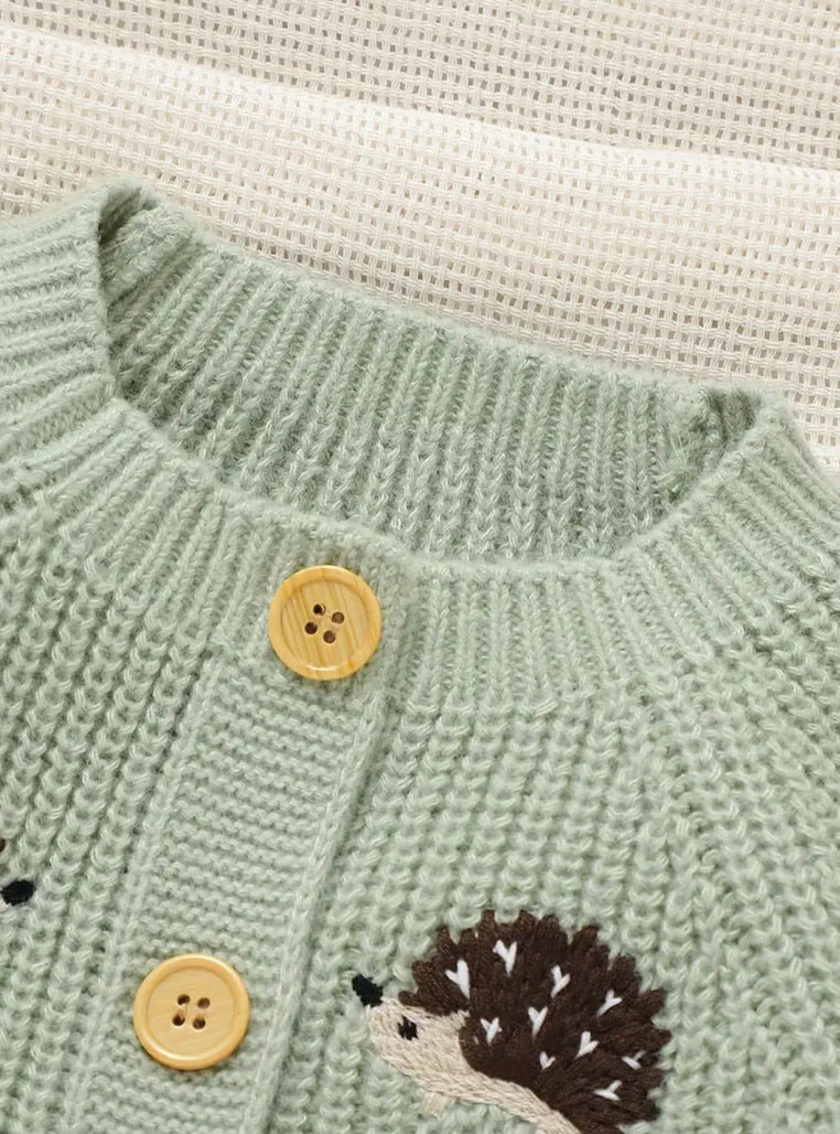 Hedgehog Knitted Romper