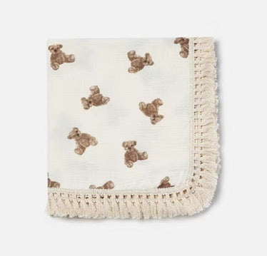 Tassel Muslin Blanket