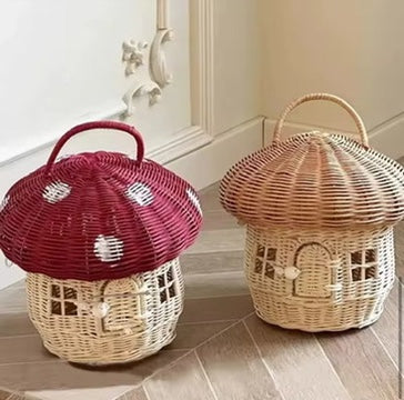 Acorn Rattan Shoulder Bag