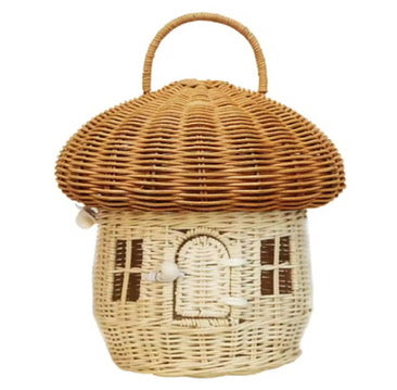 Acorn Rattan Shoulder Bag