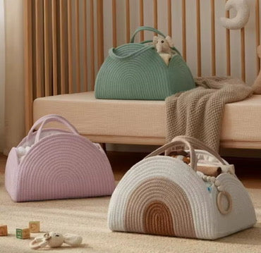 Macrame Rainbow Caddy