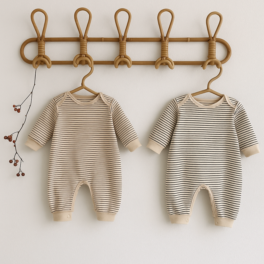 Korean Style Striped Romper