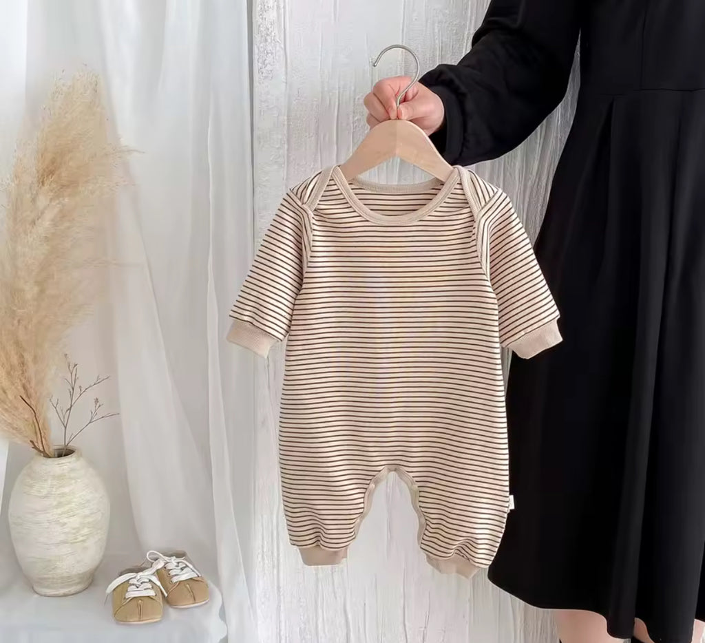 Korean Style Striped Romper
