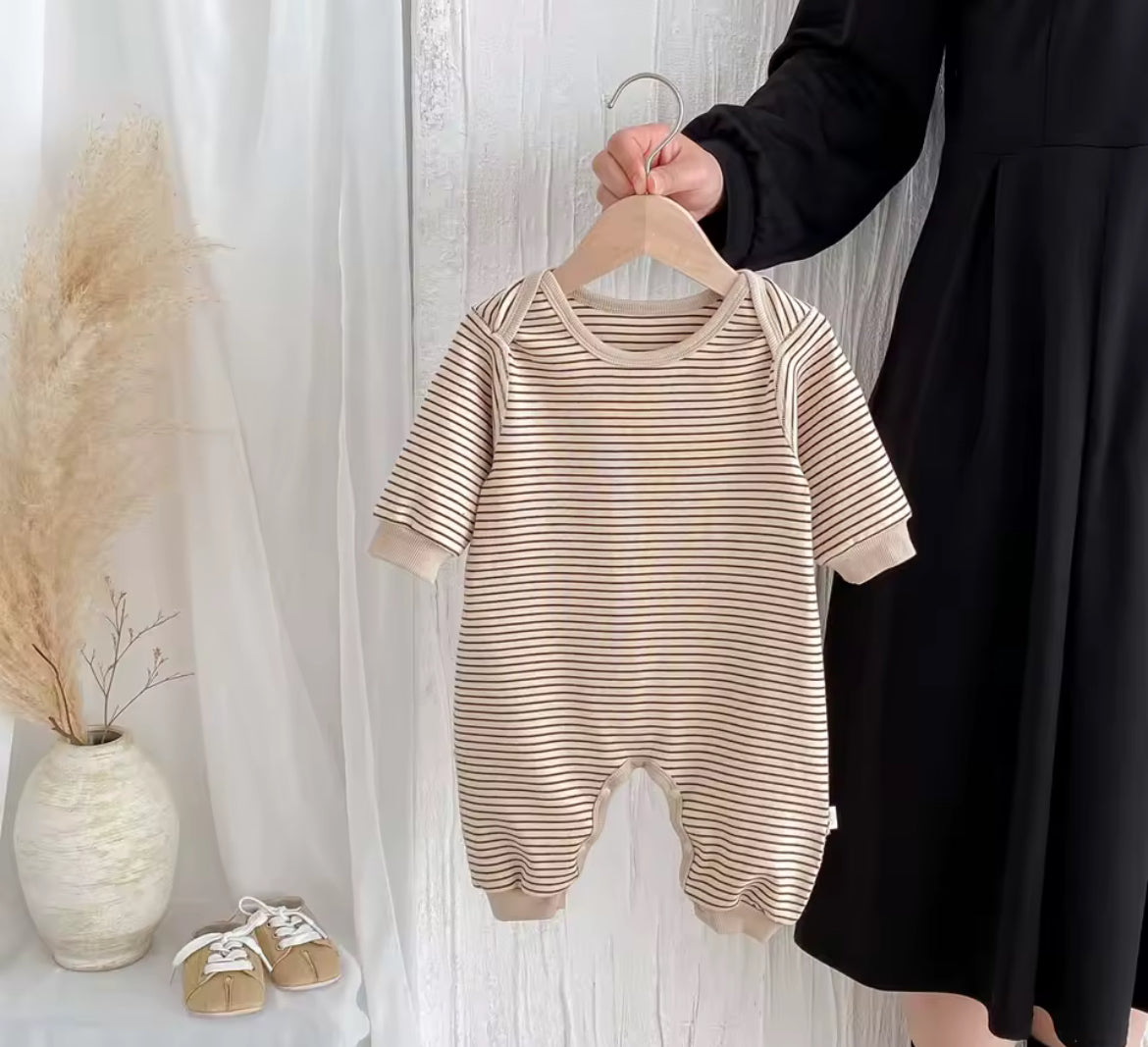 Korean Style Striped Romper