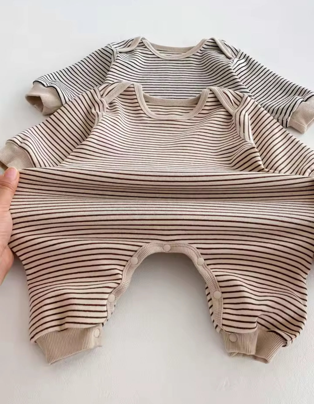 Korean Style Striped Romper