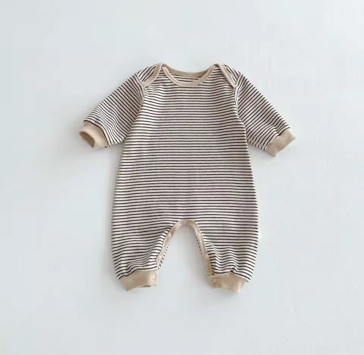 Korean Style Striped Romper