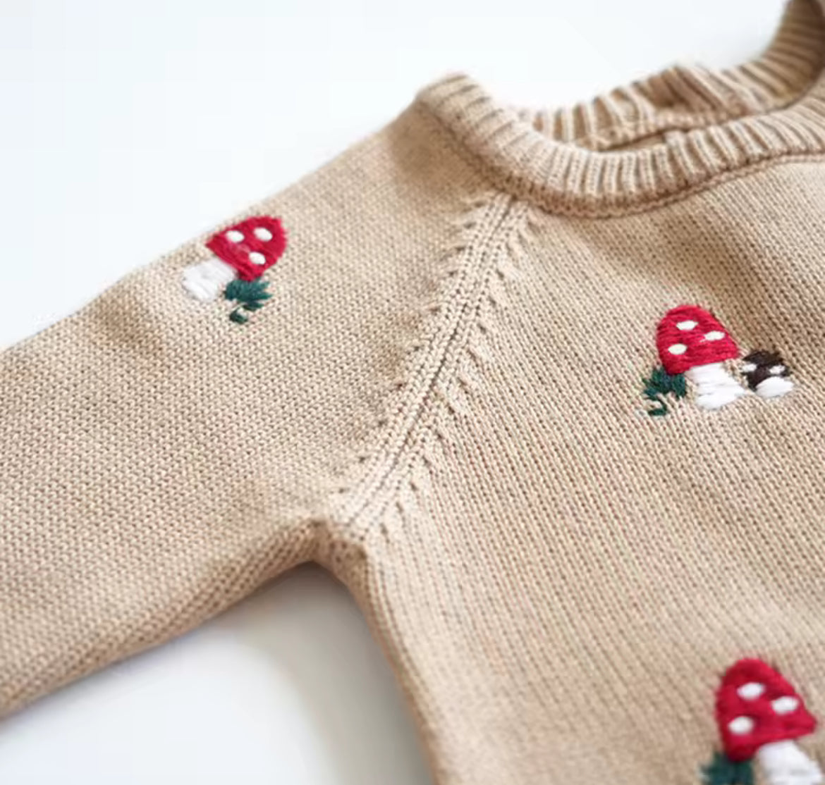 Toadstool Knitted Romper