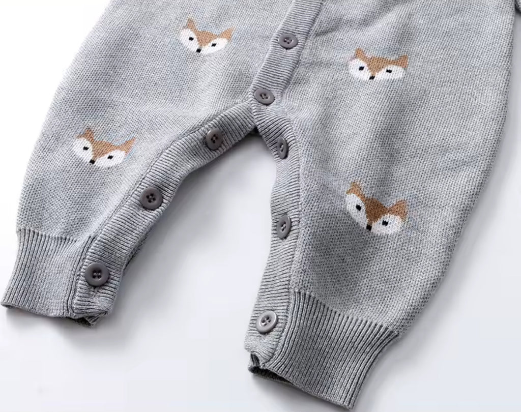 Hedgehog Knitted Romper