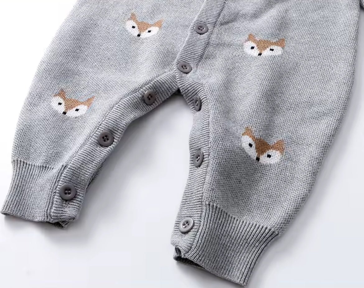 Hedgehog Knitted Romper