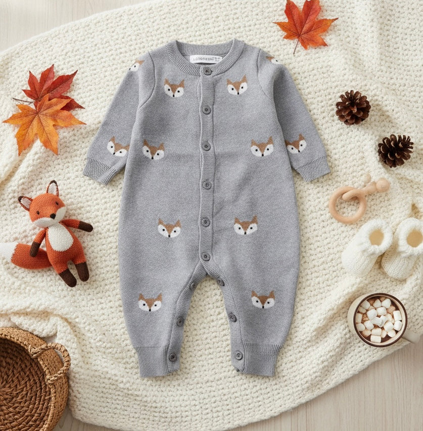 Hedgehog Knitted Dungarees