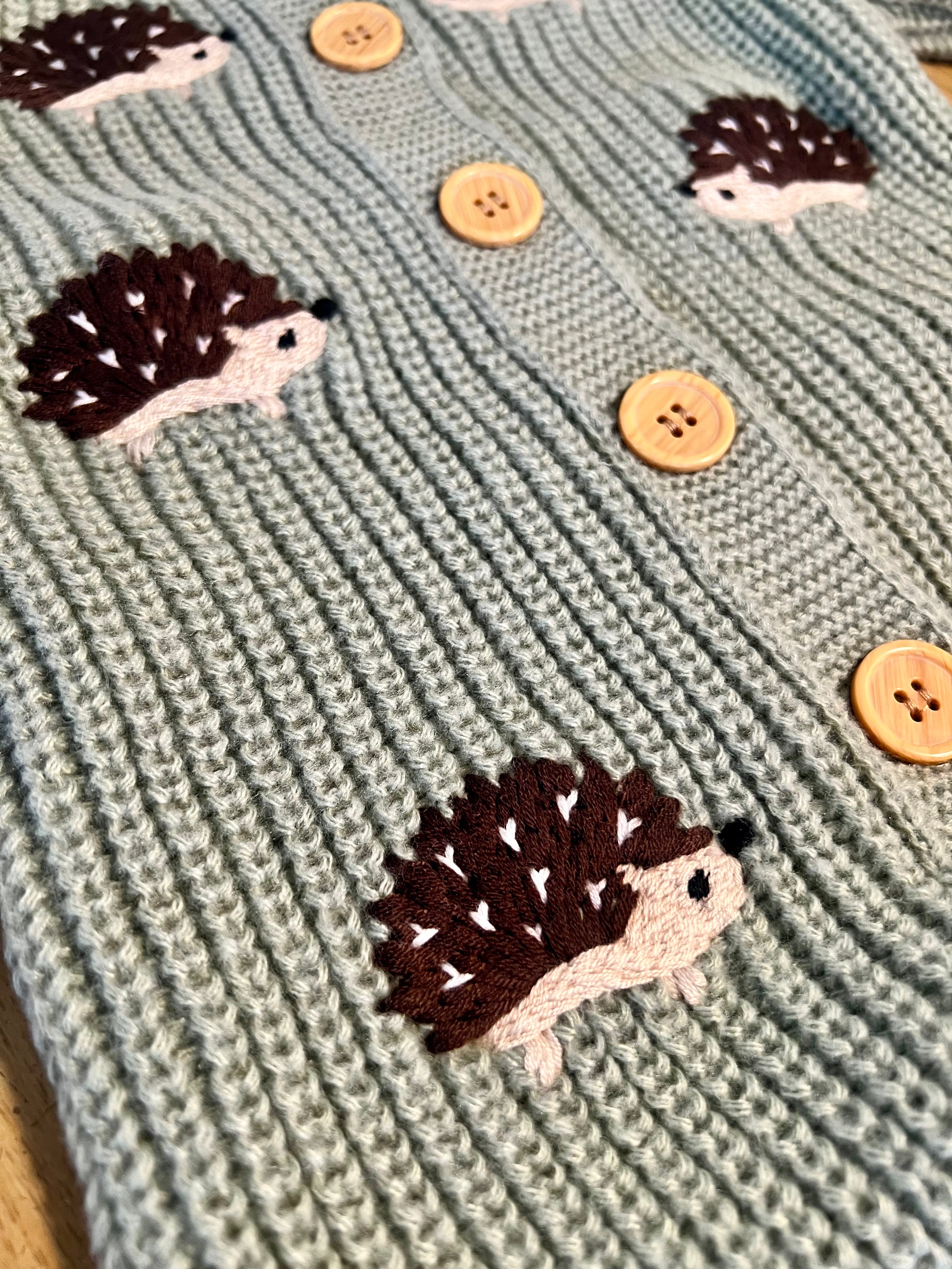Hedgehog Knitted Romper
