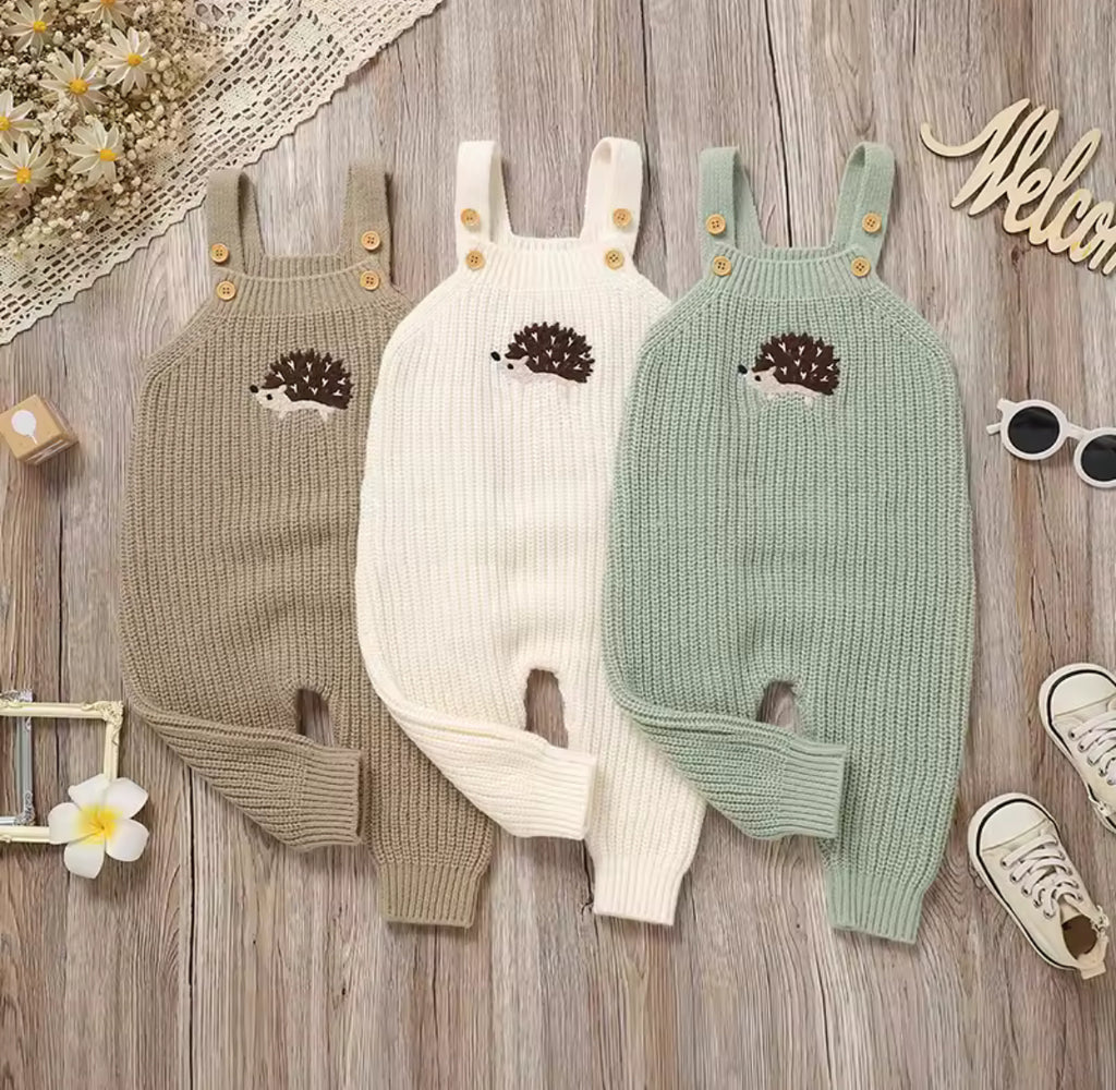 Hedgehog Knitted Romper