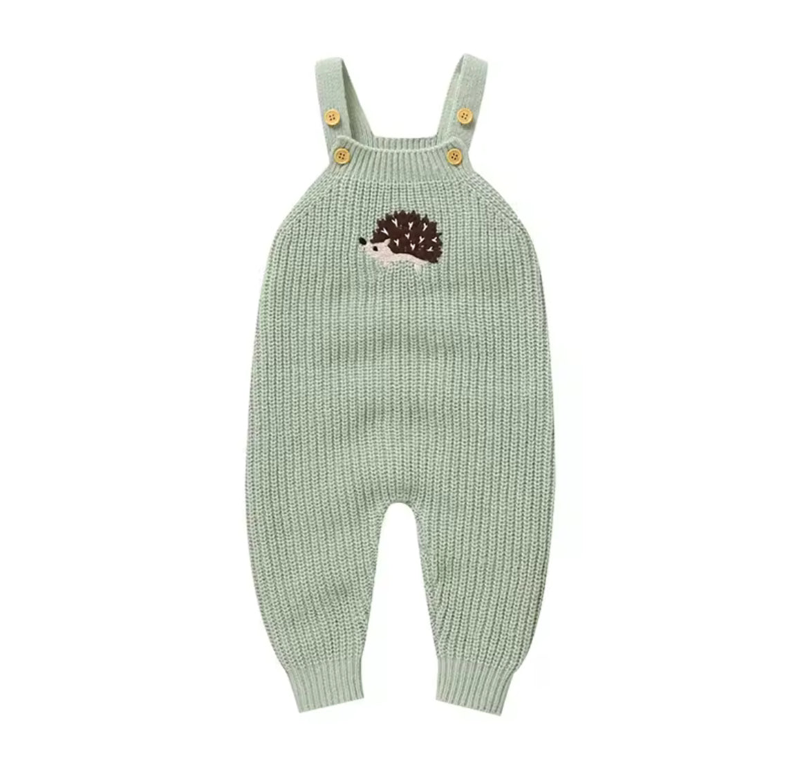 Hedgehog Knitted Dungarees
