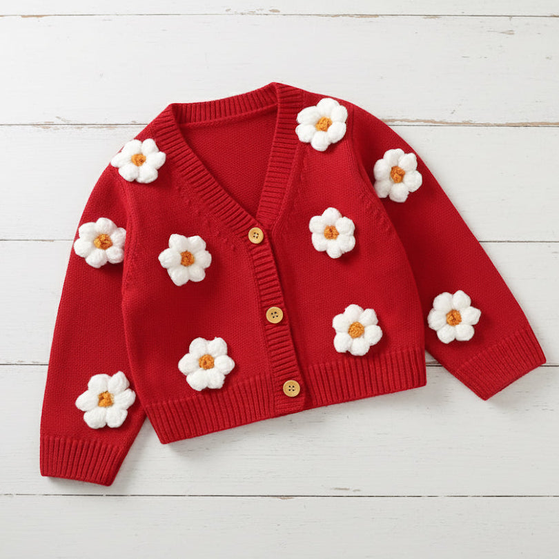 Floral Knitted Cardigan