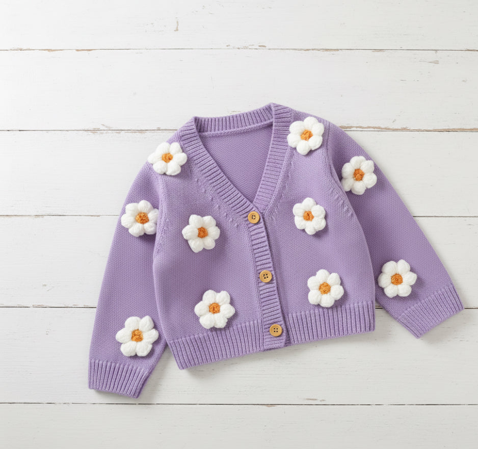 Floral Knitted Cardigan