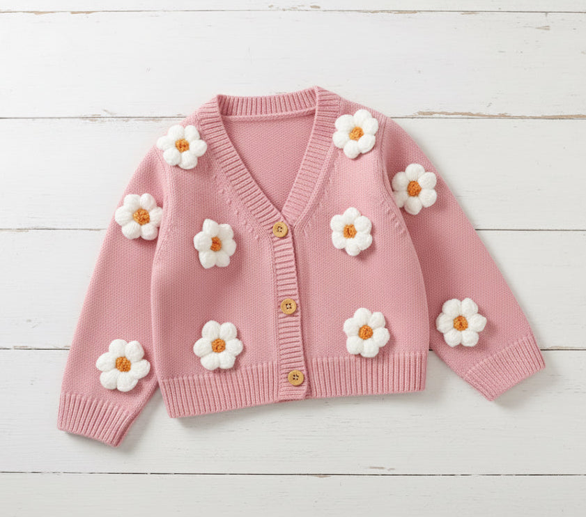 Floral Knitted Cardigan