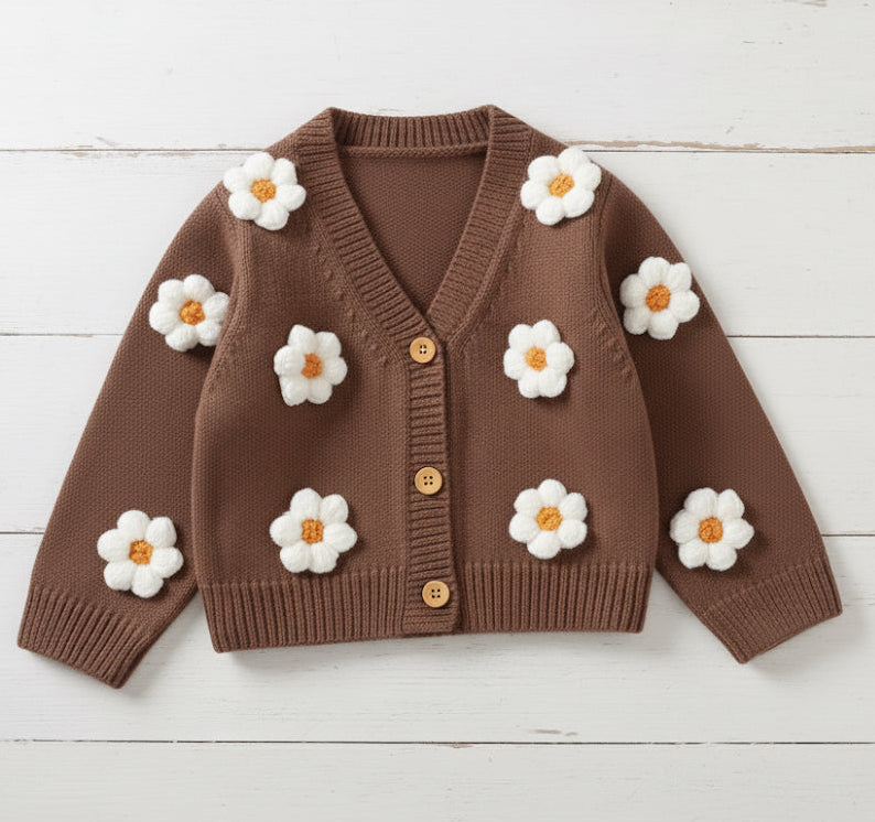 Floral Knitted Cardigan