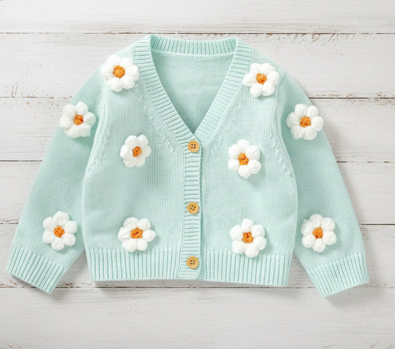 Floral Knitted Cardigan