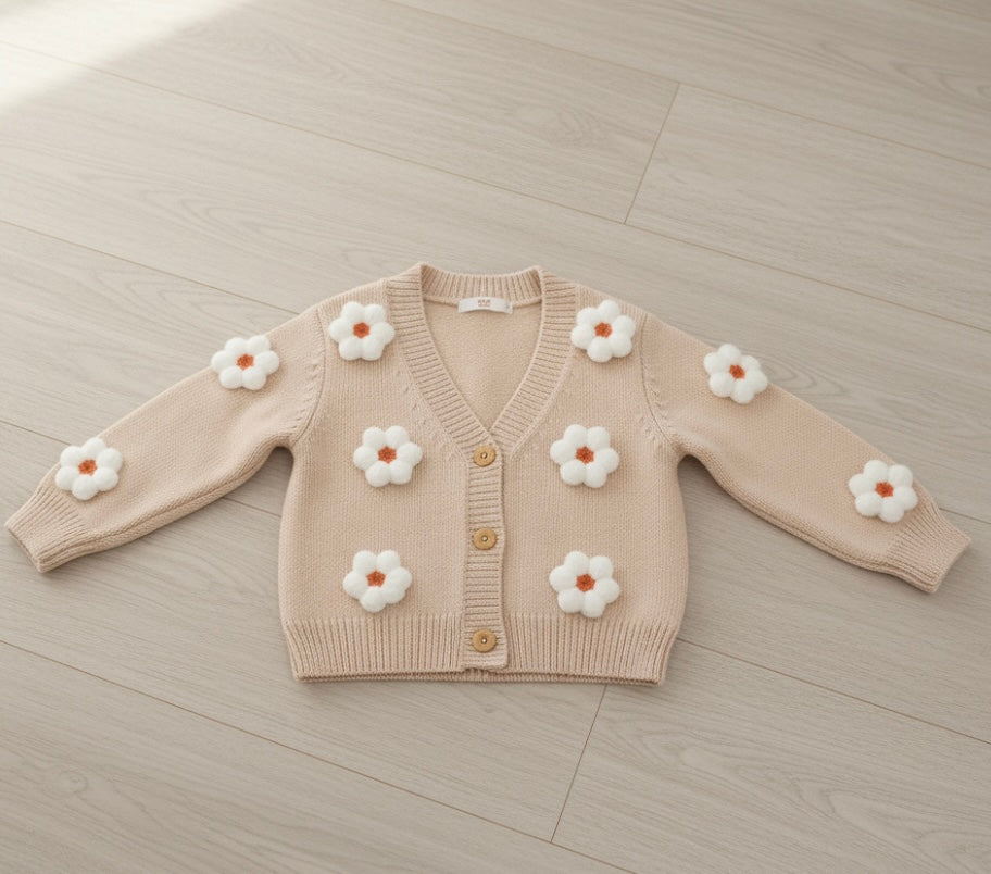 Floral Knitted Cardigan
