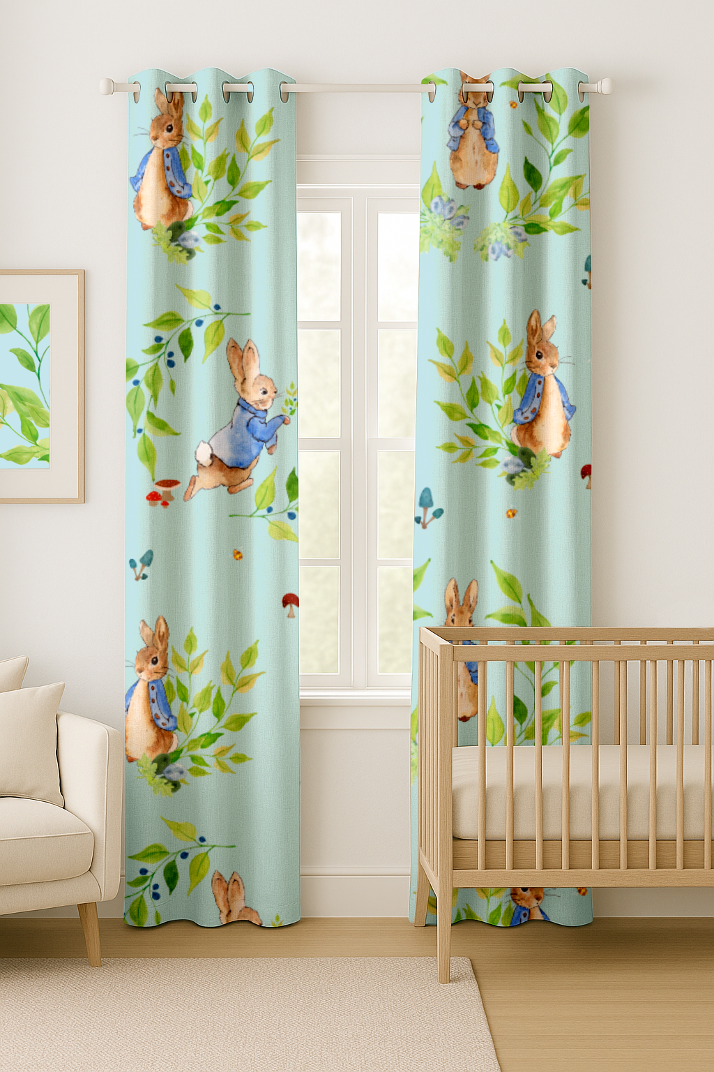 Peter Rabbit Meadow Curtains