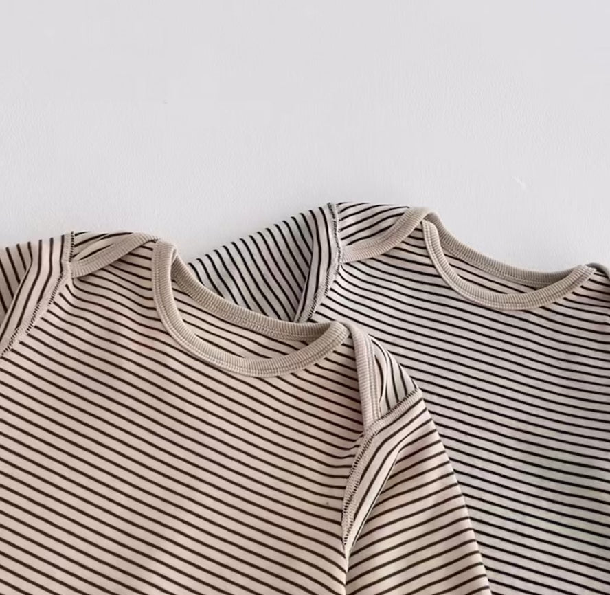 Korean Style Striped Romper